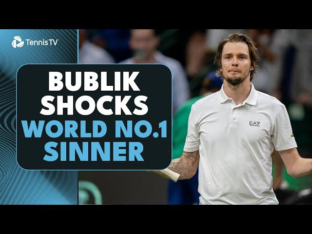 Alexander Bublik SHOCKS World No.1 Jannik Sinner!  | Halle 2025 Highlights