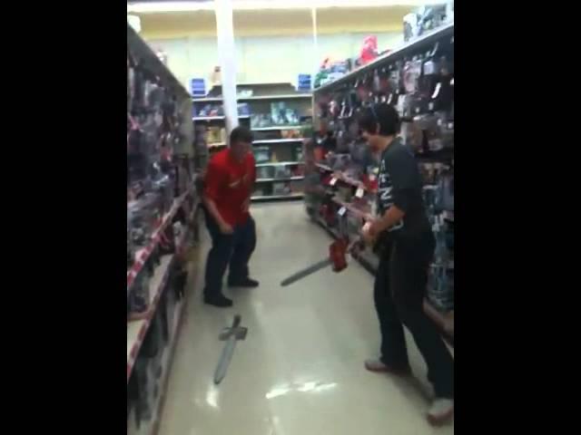 Sword Fights with Dustin
