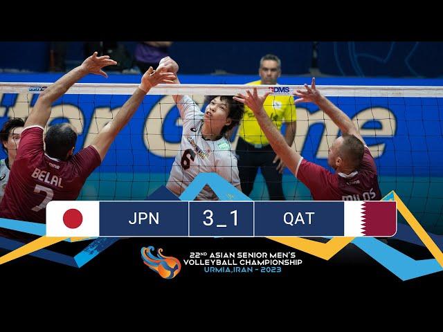 AVC MEN'S CHAMPIONSHIP 2023 | Qatar Vs. Japan match highlight