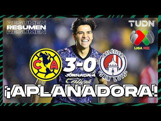 Resumen y goles | América 3-0 Atl San Luis | Liga Mx - CL2025 J4 | TUDN