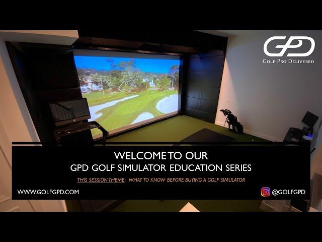 What to know BEFORE buying a golf simulator! - Golf Pro Delivered Golf Sim Education Series #1