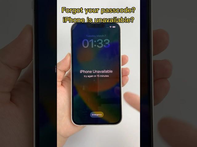 Forgot Your #Passcode? iPhone #Unavailable? Here’s How to #Unlock It #apple #ios # iphone #shorts