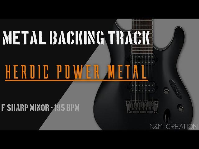 Heroic Power Metal Backing Track in Fm | BT-300