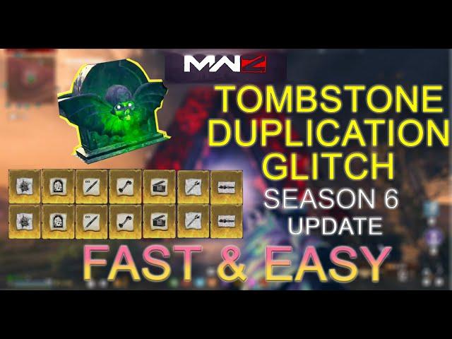 *ULTIMATE GUIDE* Latest Tombstone Duplication Glitch Fast & Easy MWZ SEASON 6 RELOADED UPDATE !!!!!