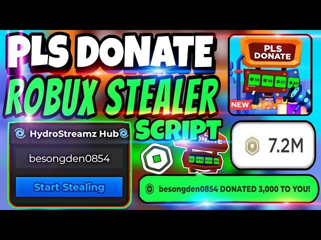 OP Pls Donate Robux Stealer Script | Working On 2025/mobile | New Update| 100% Safe| Easy Robux