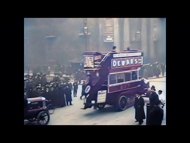 Wonderful old London around 1900 in colour! [AI enhanced and colourized]