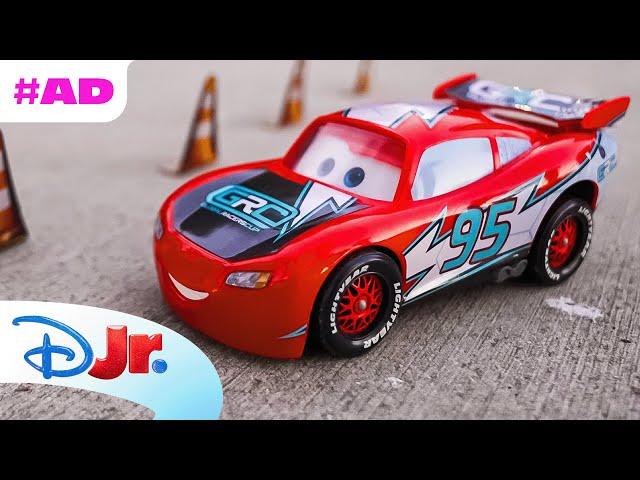 AD |  Lightning McQueen Drift and Race | Pixar Cars x Mattel | @disneyjr