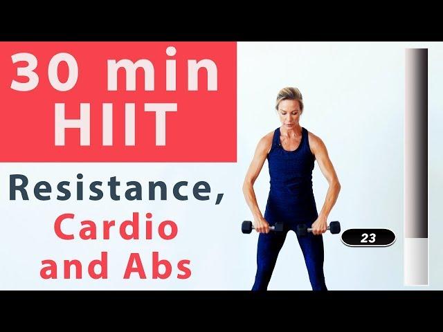 Advanced HIIT cardio, resistance and AB interval workout