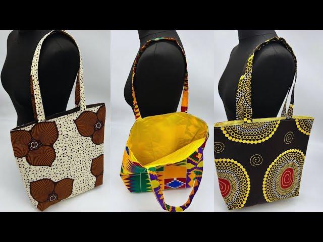 HOW TO MAKE THIS TRENDY ANKARA TOTE BAG l EASIEST METHOD