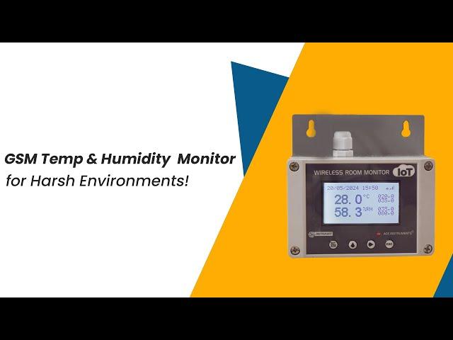 Temperature and Humidity GSM Based IoT | Condense Environment | Instrukart