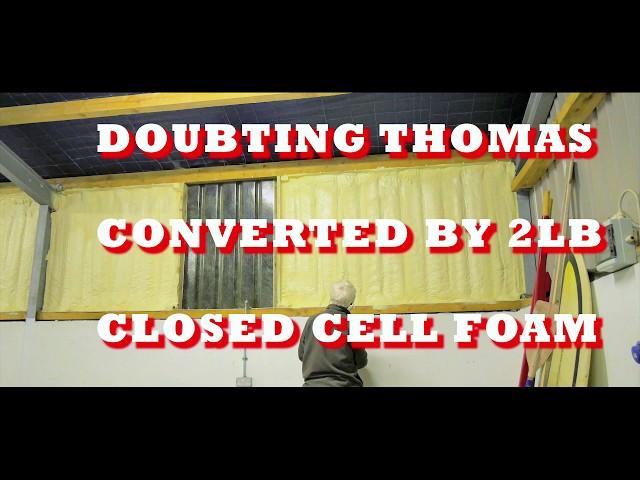 Fastest way to fix leaks in a Steel Shed or Stable using 2lb  fusion spray foam closed cell
