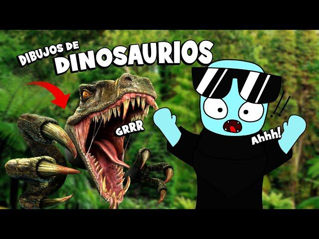  Dibujos de DINOSAURIOS - ¿Desde que PAIS nos VES?  #chihuahua #dinosaurios #dibujos #funny #alien