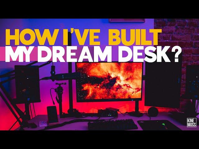 DESK TOUR. MY DREAM DESK SETUP 2022. How to build and organize your desk? Home office setup.