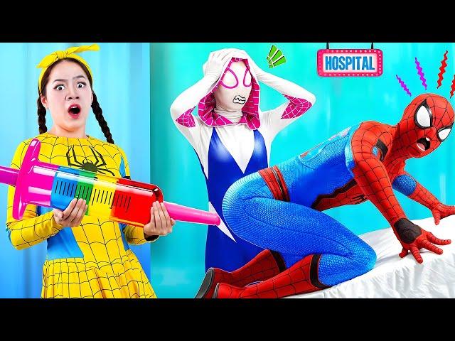 Soyay Doctor helps Spider-Man in danger | Spider-Man en el hospital de superhéroes