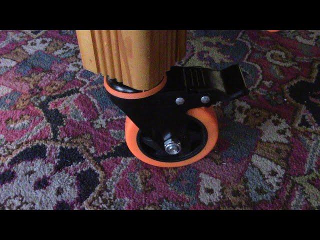 How to Mount Large Casters in Table Legs