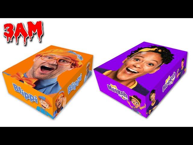 DO NOT UNBOX MYSTERY LEGO BLIPPI AND MEEKAH BOX AT 3AM!! *MEEKAH & BLIPPI TOYS*