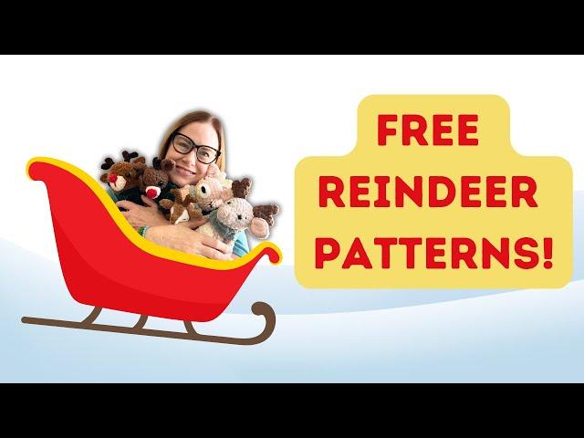 8 Free Crochet Reindeer Patterns for the Holidays #amigurumi