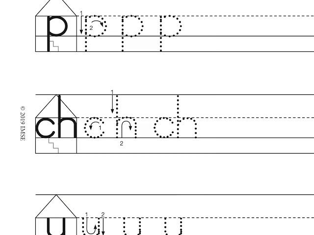 Teaching Letter Formation Using House Paper - IMSE Orton-Gillingham