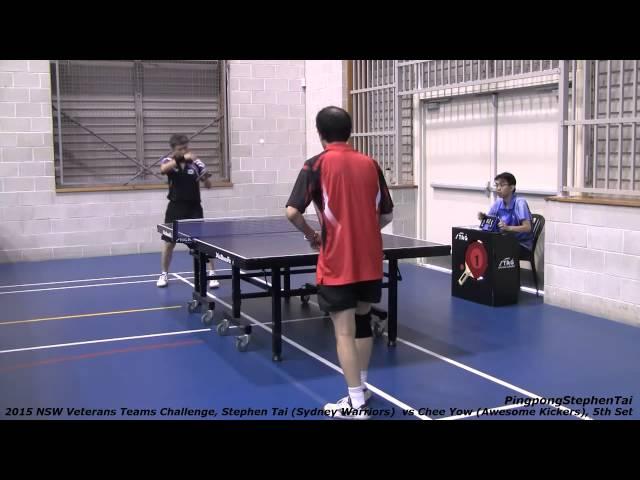 2015 NSW Veterans Teams Challenge, Stephen Tai vs Chee Yow, 5th Set