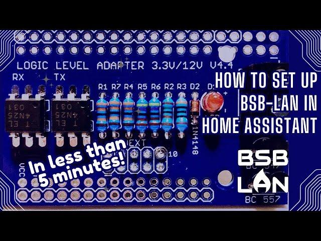 Setting up BSB-LAN in Home Assistant and control your heating system in less than 5 Minutes