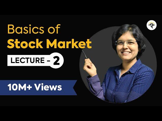 Basics of Stock Market For Beginners  Lecture 2 By CA Rachana Phadke Ranade