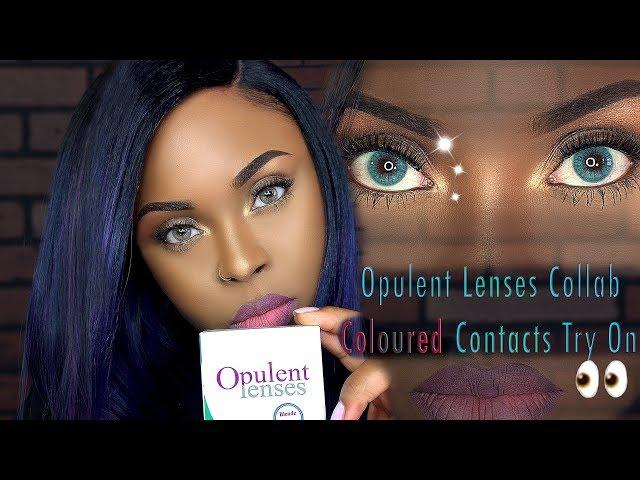 Opulent Lenses Try on Review | COLORED CONTACTS FOR DARK BROWN EYES