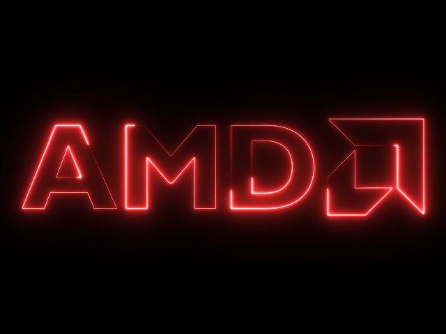 AMD Neon Logo Glowing Flickering Neon Lights Loop Animation by Fahad VFX