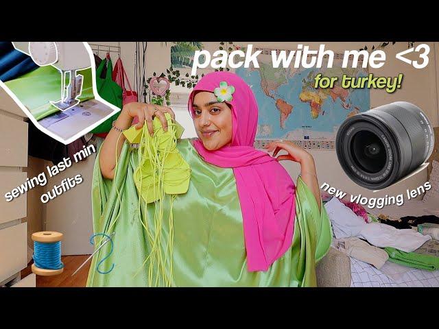 PACK + PREP w/ me for holiday! new vlogging lens, stitching abayas, travel vlog & more!