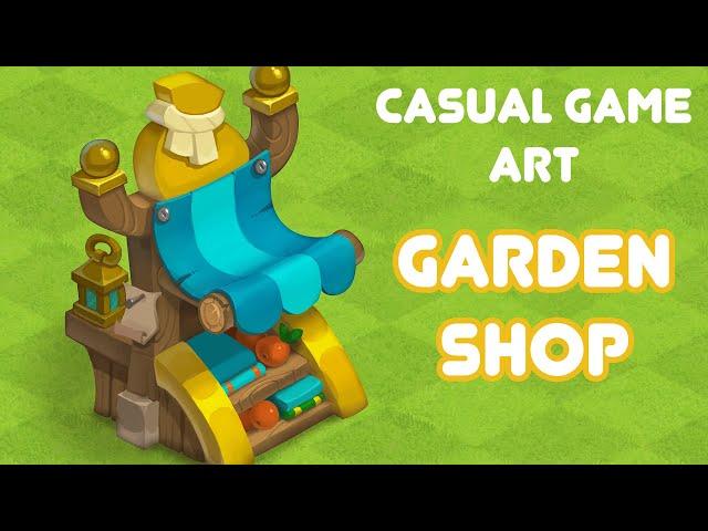 Garden shop (casual game art) photoshop