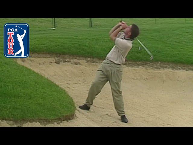 Phil Mickelson's reverse flop shot in 1995