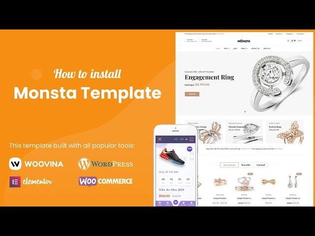 How to install Monsta - Website Template for Jewellery, Watches Stores