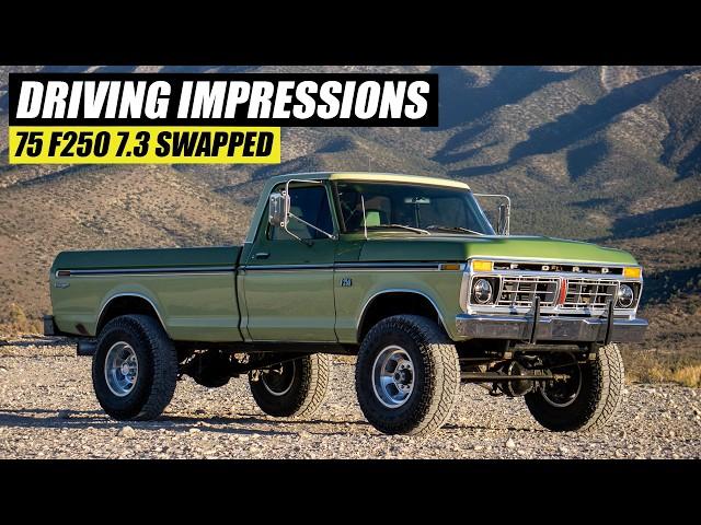 What its like driving a 7.3 Swap Dentside | Ford F250 Driving Impressions