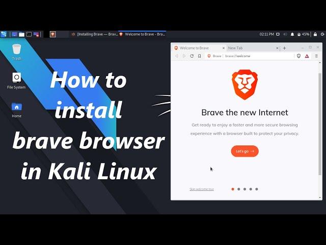 How to install brave browser in Kali Linux