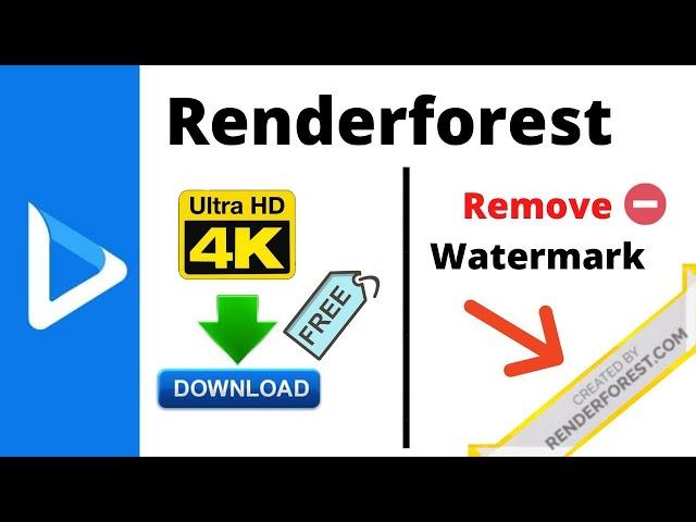 Create Intro Videos from Renderforest without Watermark | New Method | HD Quality | No Blur