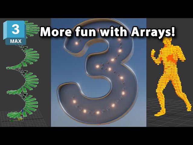 Advanced Array uses in 3ds Max