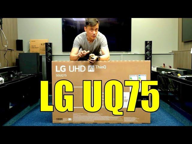 LG 2022 UQ75 50" Unboxing, Setup, Test and Review with 4K HDR Demo Videos 50UQ75