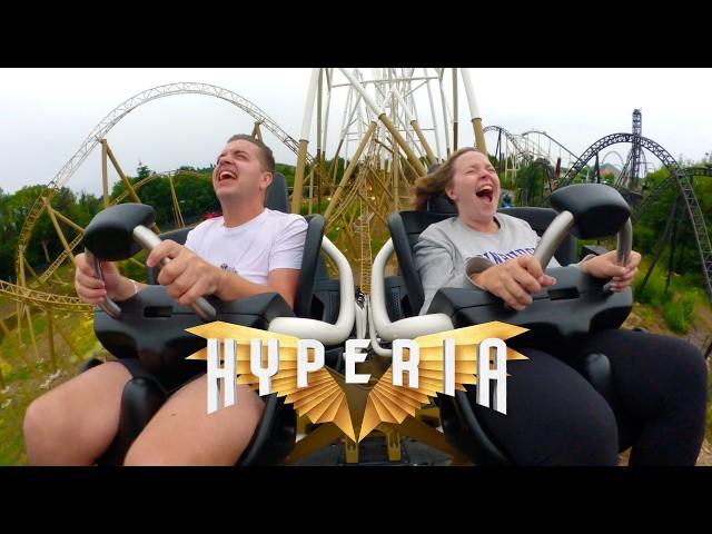 WE RODE HYPERIA!! First Time On-Ride Reaction to Thorpe Parks INSANE New Roller Coaster!