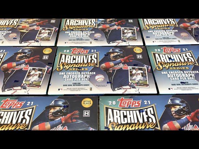 NEW RELEASE! 2021 TOPPS ARCHIVES SIGNATURE SERIES BASEBALL CARDS!