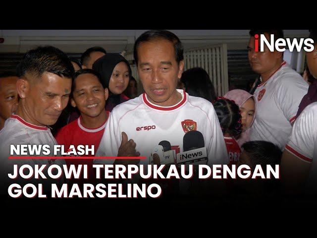 Jokowi Terpukau Gol Marselino usai Nonton Laga Timnas Indonesia Lawan Arab Saudi