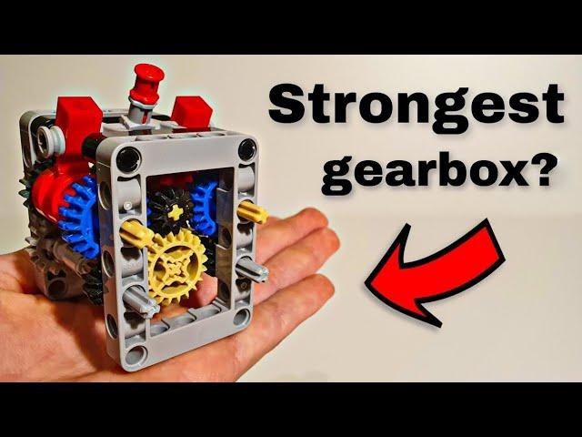 Strongest Lego technic gearbox ever "heavy-duty" (+ instructions)