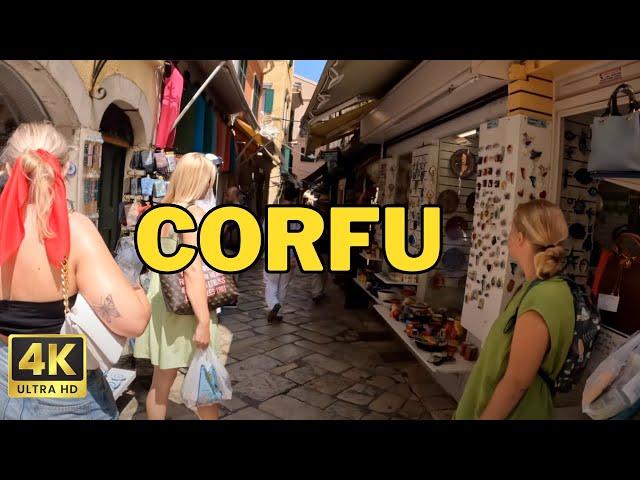 Kerkyra, Corfu  Greece Old Town Walk and Tour | 4K