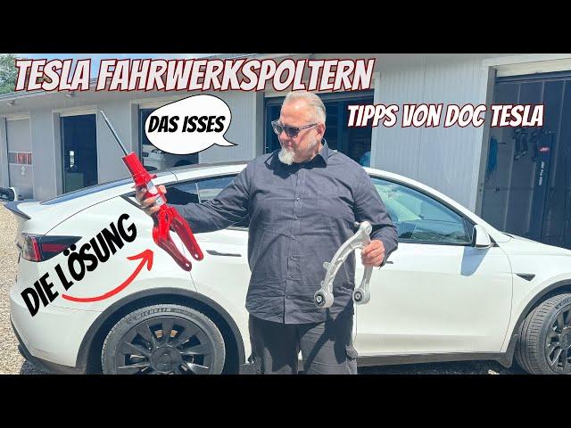 Dein Tesla Fahrwerk poltert, was tun? Hier seht ihr die Lösung für Model 3 und Model Y.