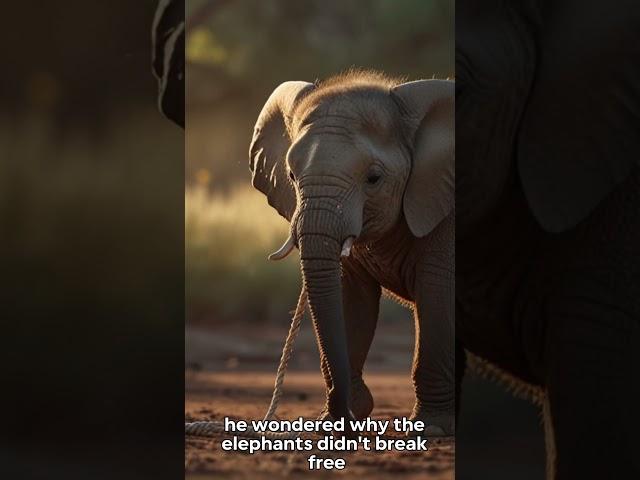 "The Elephant Rope" #ElephantWisdom #OvercomingLimits #Inspiration #Motivation #MindsetMatters #Neve