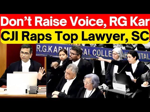 RG Kar: Don't Raise Voice, CJI Raps Top SC Lawyer, #lawchakra  #supremecourtofindia