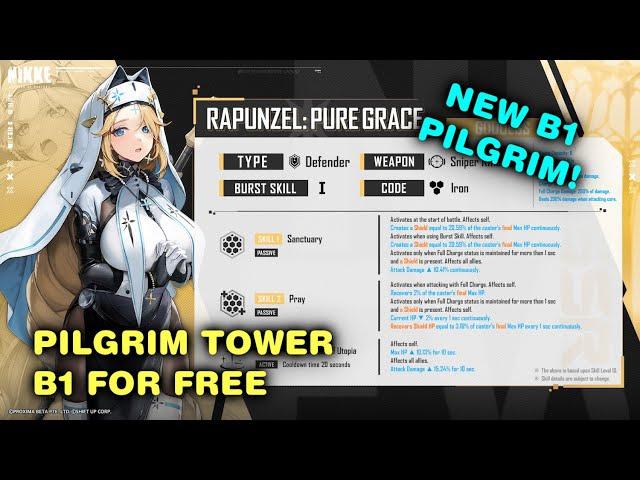 FREE PILGRIM B1! Rapunzel: Pure Grace - Skill Kit Discussion Pre Analysis First Impressions | Nikke