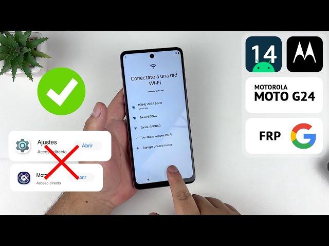 Eliminar Cuenta de Google Motorola Moto G24 | Android 14 | No se puede Compartir