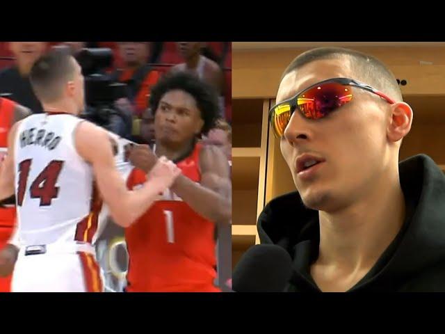 Tyler Herro speaks on his FIGHT with Amen Thompson that got 6 ejected