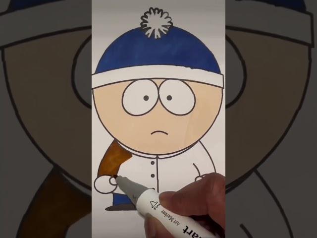 #southpark #stanmarsh #shorts #stan #alcoholmarkers #coloringbook #colorear