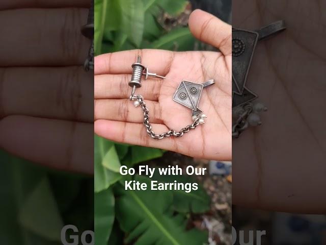 Premium Quality Kite Earrings Soar in Style with Artisan Craftsmanship #jewellery #shorts