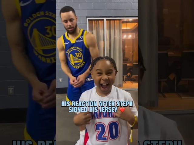 Little man had on Steph Curry's HS jersey  (via imfromthestead/IG)